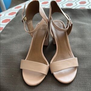 14th.& Union Nude Pink Heeled Sandals